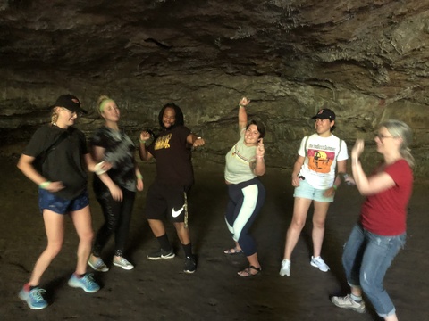 Had to dance in Dance Hall Cave!