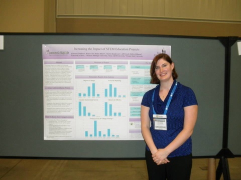 Courtney Presenting her poster at the ACS National Meeting in Indianapolis, IN
