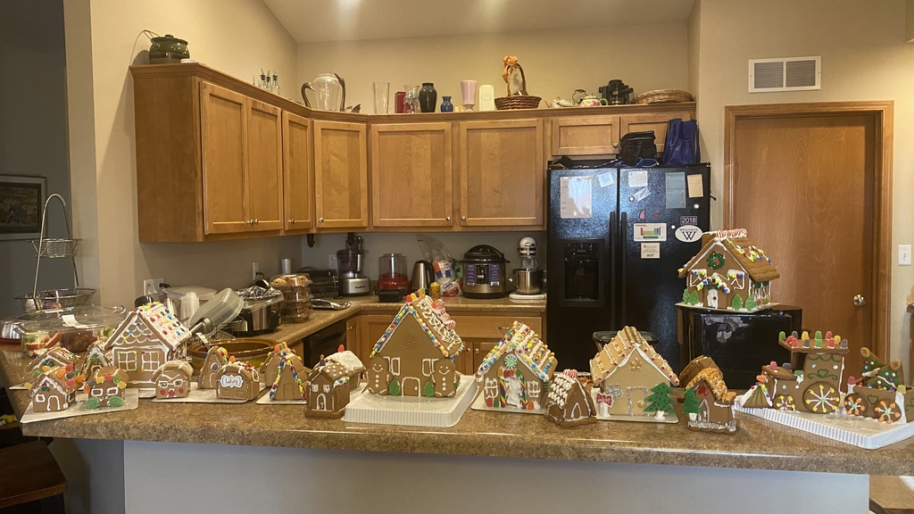All of the gingerbread houses Dec 2019