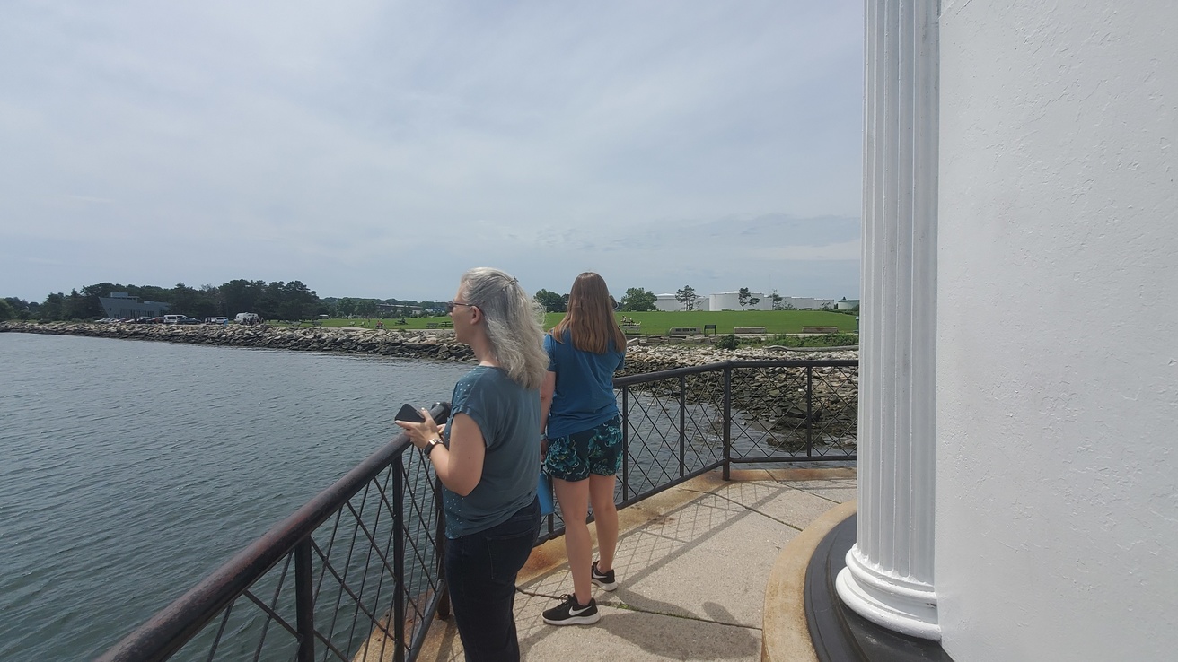 Dr. Cole and Andrea at a lighthouse sight-seeing after GRC